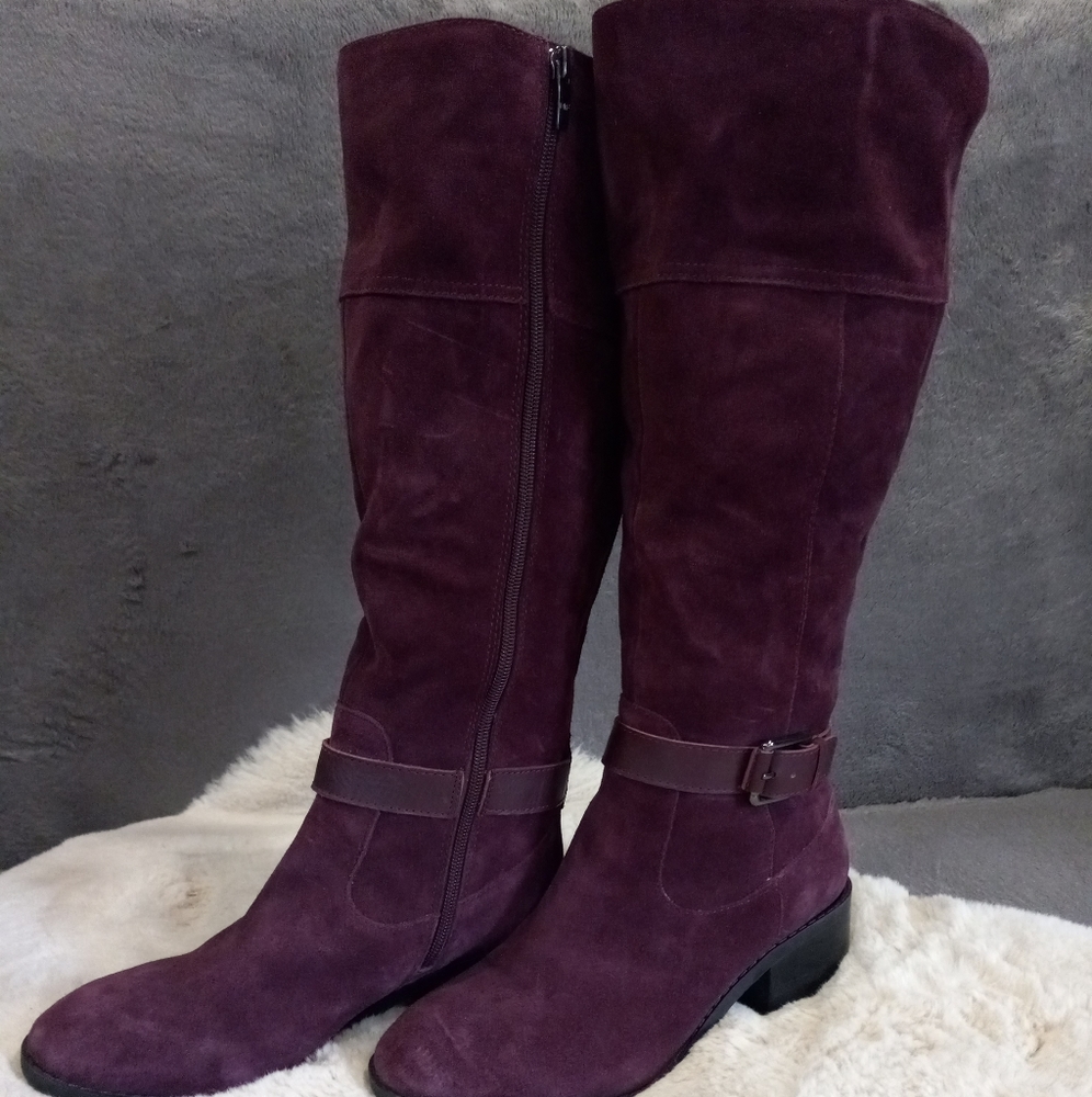 Marc Fisher Purple Suade boots